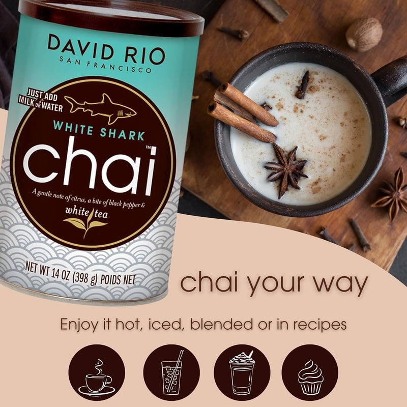 David Rio White Shark Chai Mix - 14 Ounce - Image 4